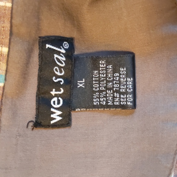 Drawstring Plaid Top - Picture 6 of 6